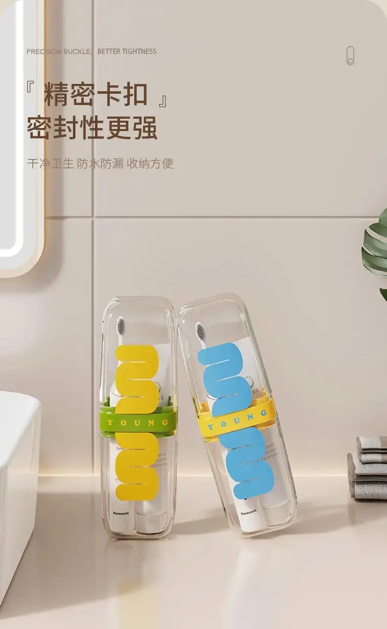 Travel Wash Cup Set with Mouthwash & Toothpaste Storage — feature 8