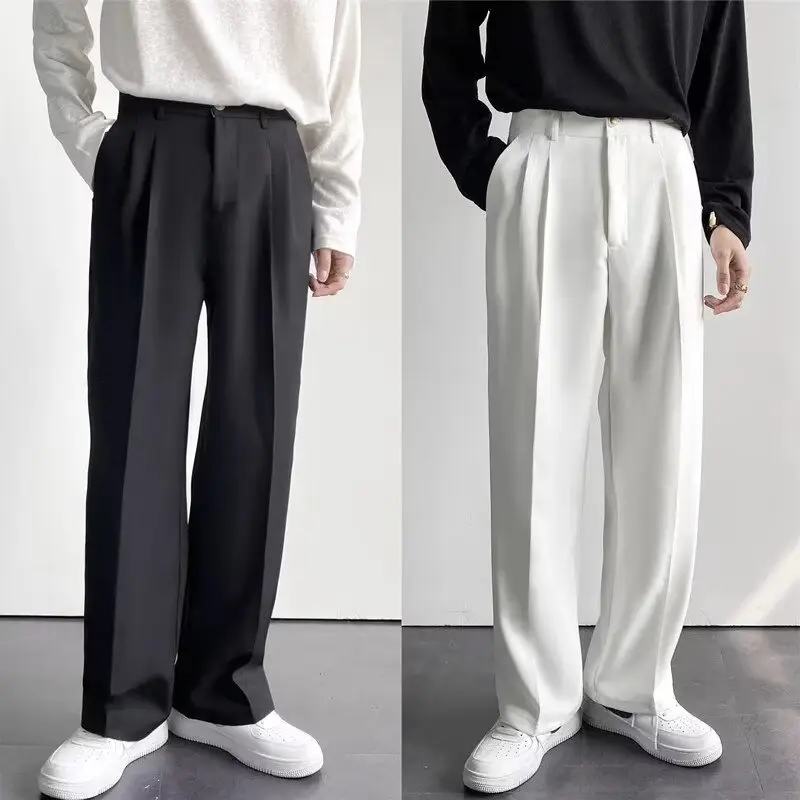 Men's 2025 Straight Leg White Pants