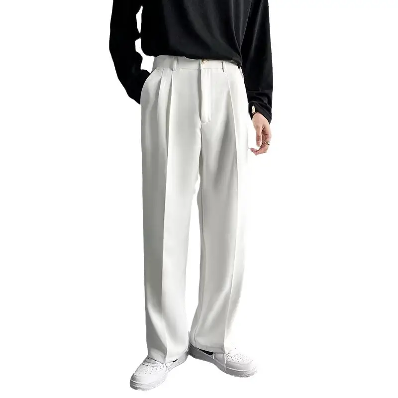 Men's 2025 Straight Leg White Pants
