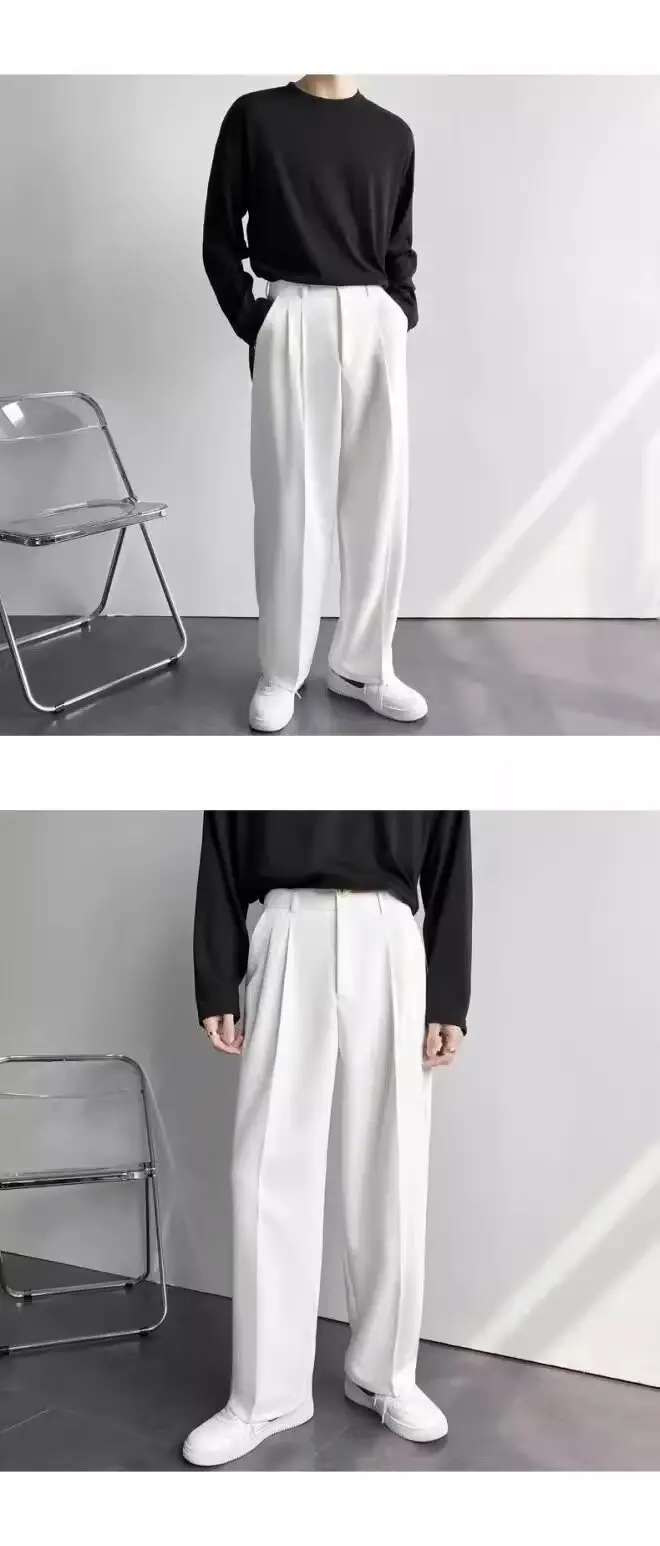 Men's 2025 Straight Leg White Pants — feature 5