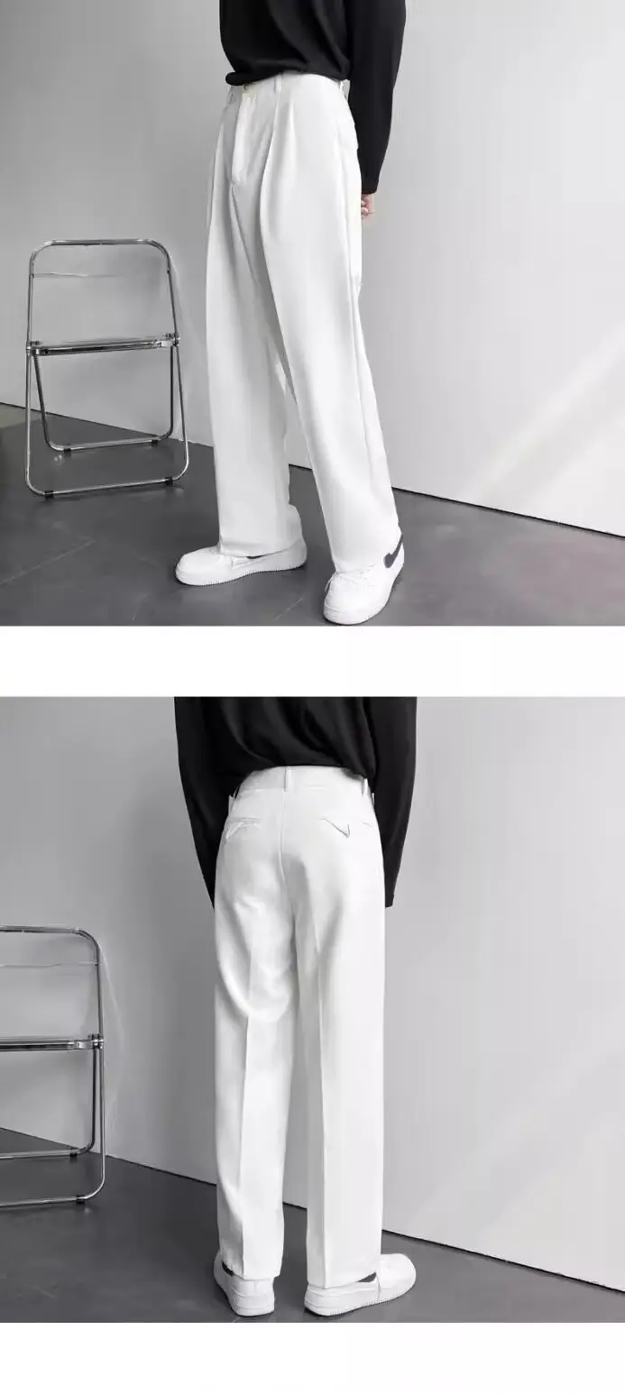 Men's 2025 Straight Leg White Pants — feature 6