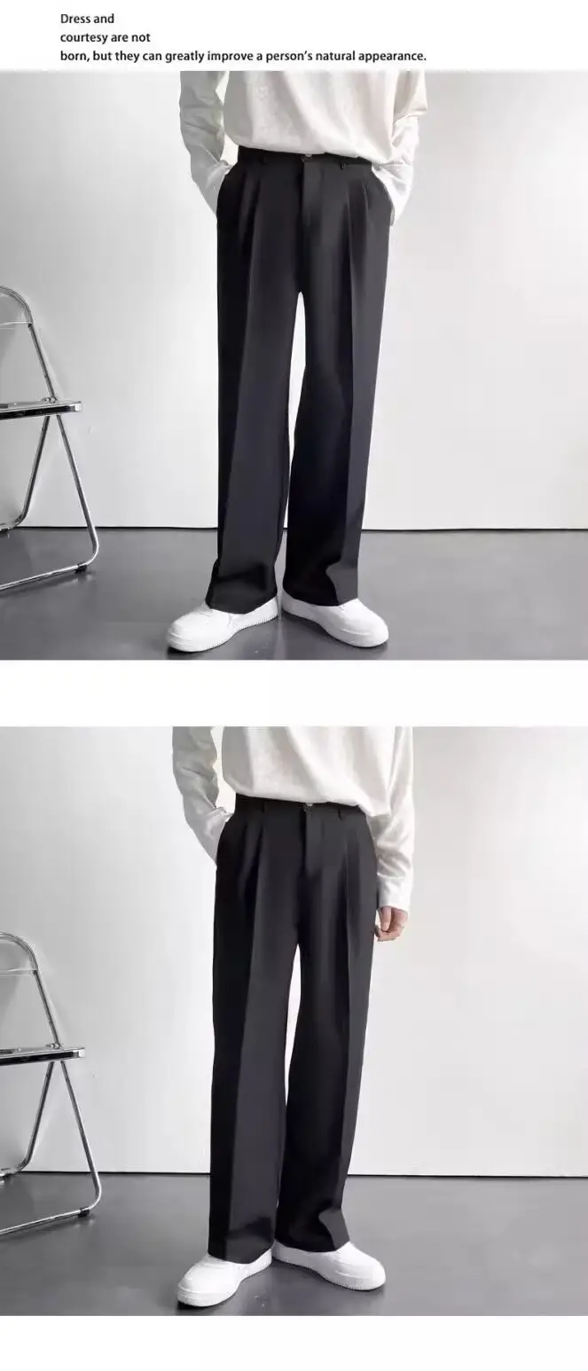 Men's 2025 Straight Leg White Pants — feature 7