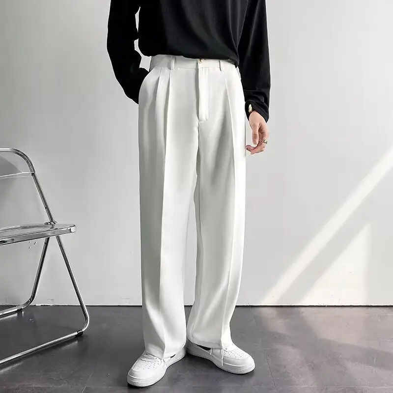 Men's 2025 Straight Leg White Pants