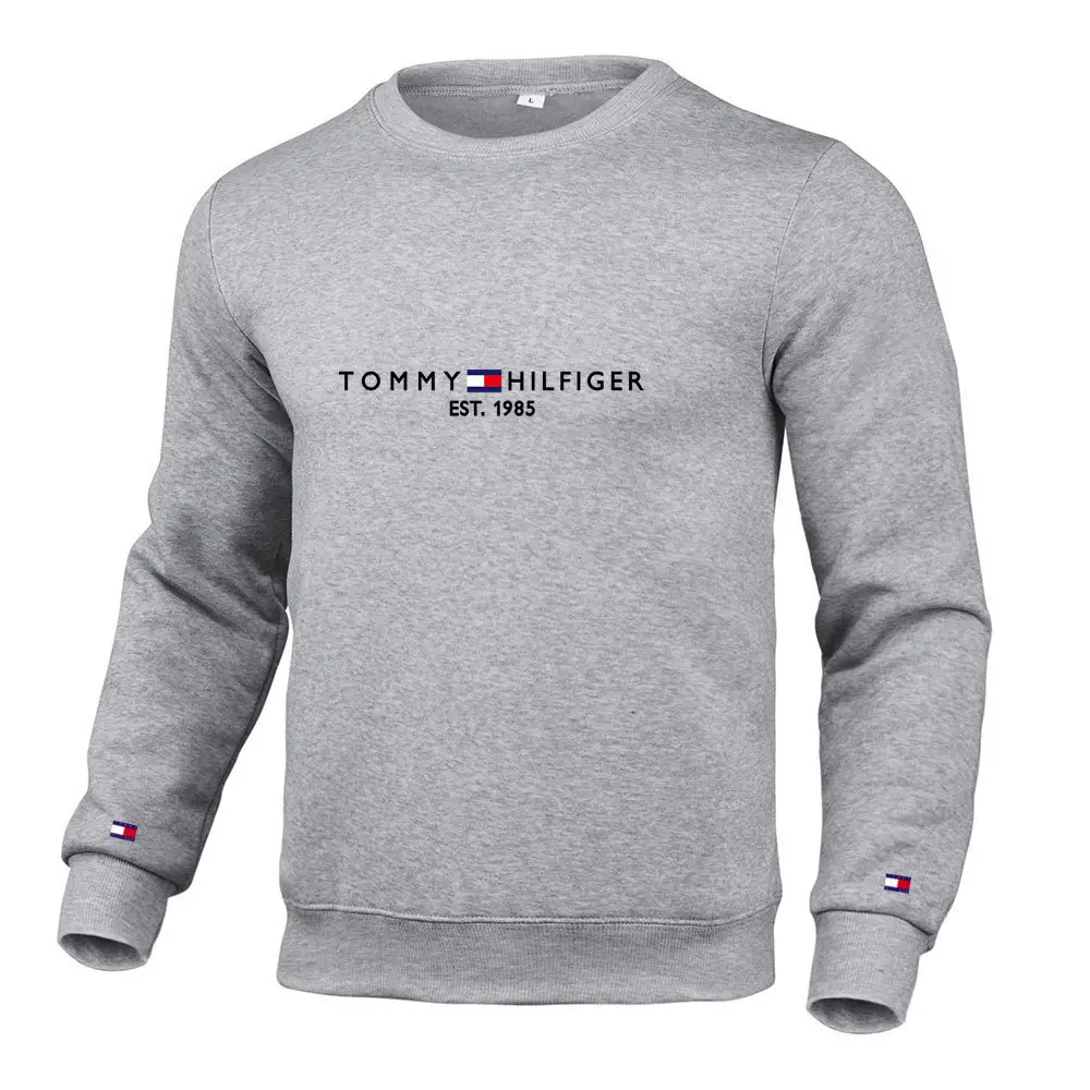 Tommy Hilfiger Men's White Pullover Sweatshirt Casual Long Sleeve - Image 22