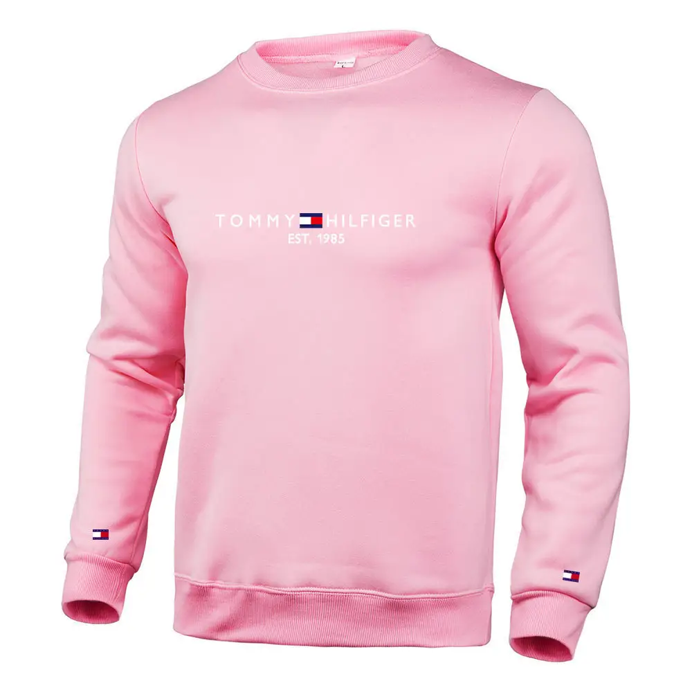 Tommy Hilfiger Men's White Pullover Sweatshirt Casual Long Sleeve — feature 3