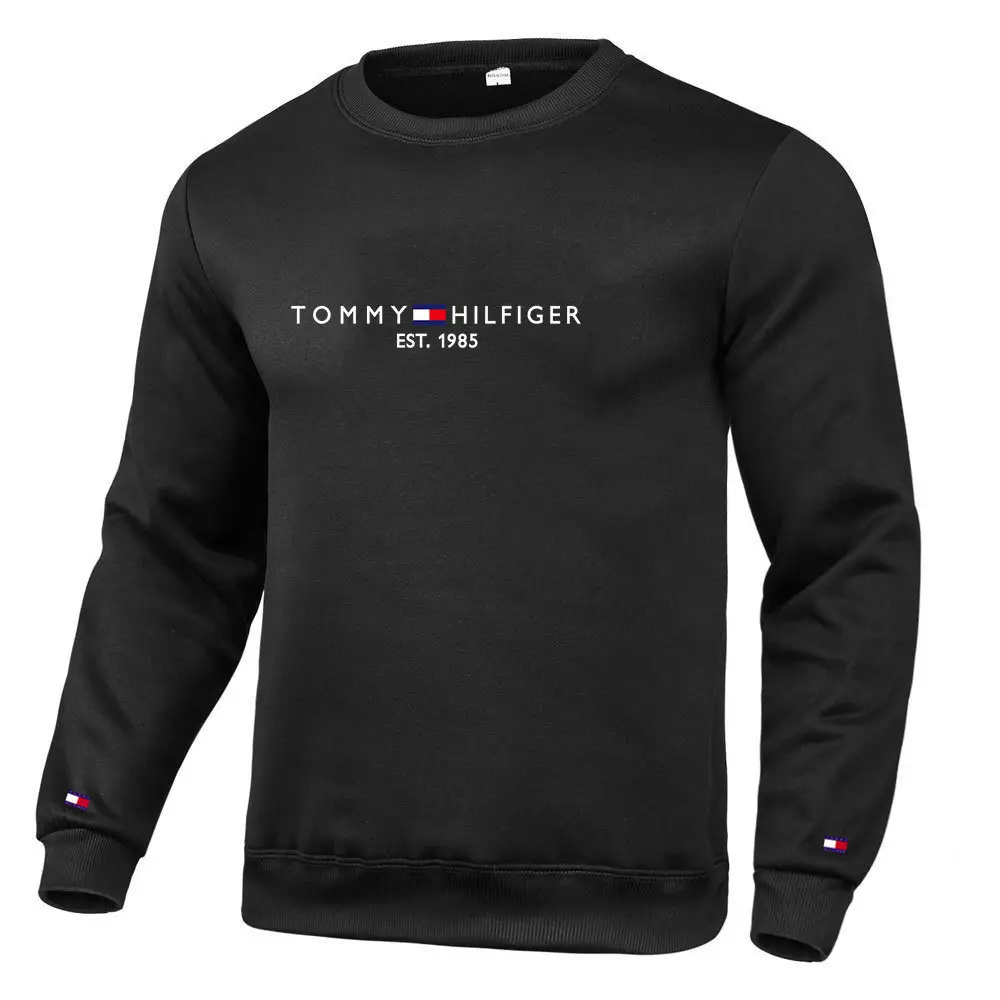 Tommy Hilfiger Men's White Pullover Sweatshirt Casual Long Sleeve — feature 7