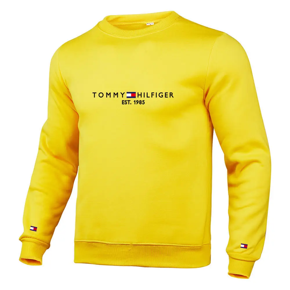 Tommy Hilfiger Men's White Pullover Sweatshirt Casual Long Sleeve — feature 9