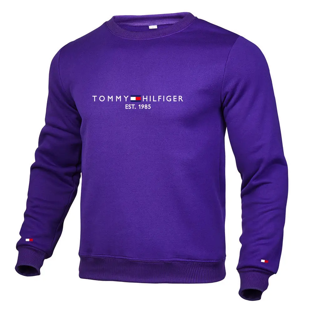 Tommy Hilfiger Men's White Pullover Sweatshirt Casual Long Sleeve - Image 10