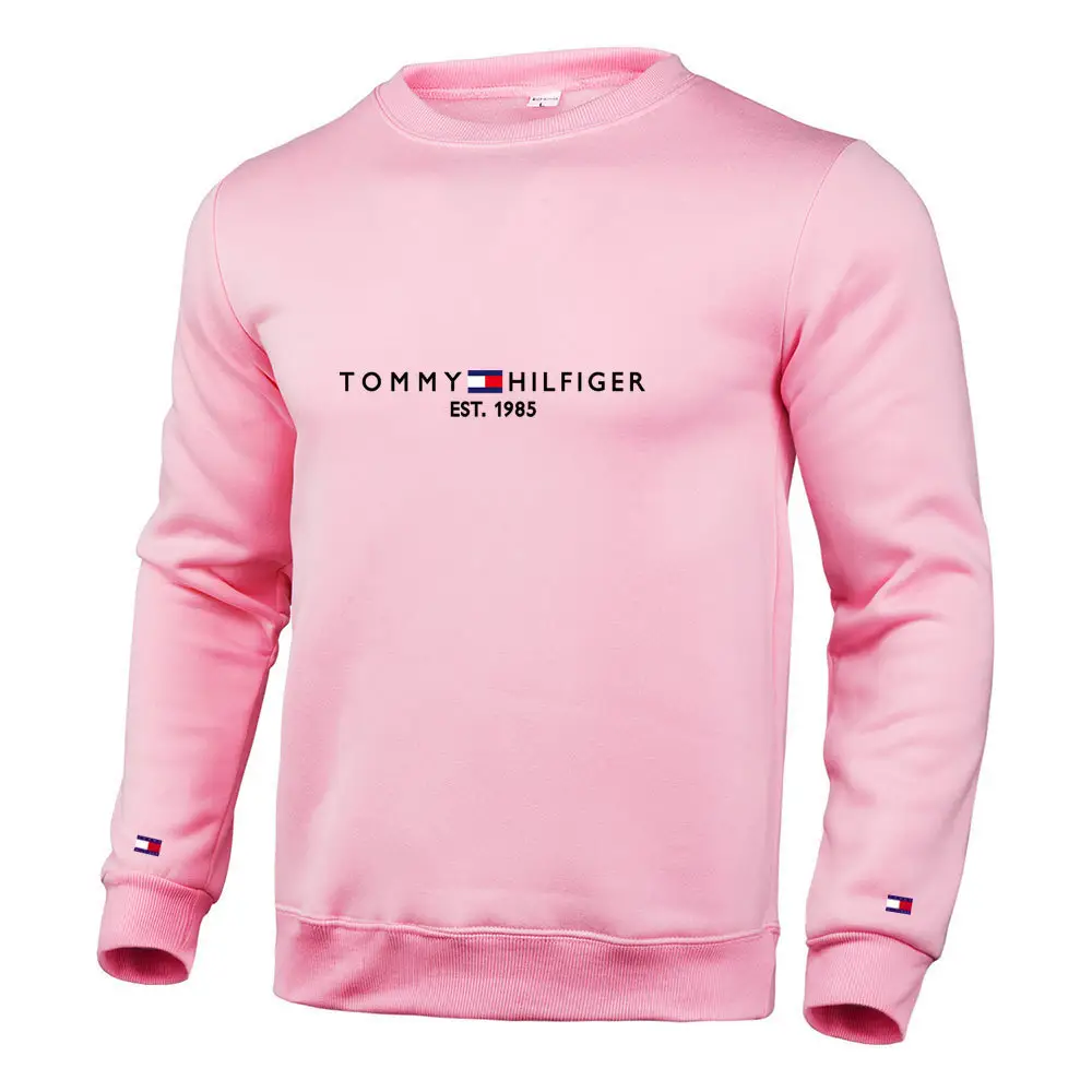 Tommy Hilfiger Men's White Pullover Sweatshirt Casual Long Sleeve - Image 11