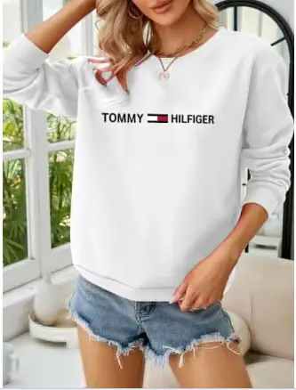 Tommy Hilfiger Men's White Pullover Sweatshirt Casual Long Sleeve - Image 14