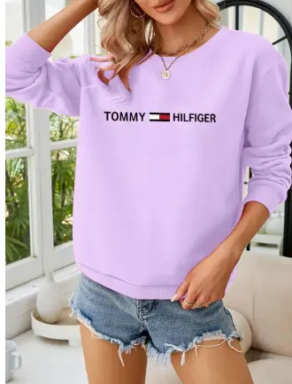 Tommy Hilfiger Men's White Pullover Sweatshirt Casual Long Sleeve - Image 16