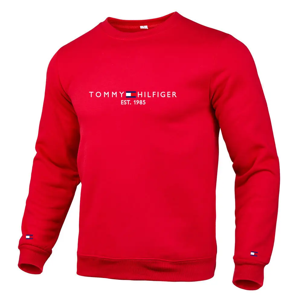 Tommy Hilfiger Men's White Pullover Sweatshirt Casual Long Sleeve - Image 6