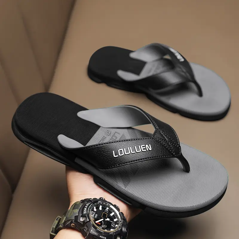 Flip-flops for Men 2024 New Summer Outer Wear Non-slip Wear-resistant Rubber Sandals Men's Sports Beach Vietnamese Slippers