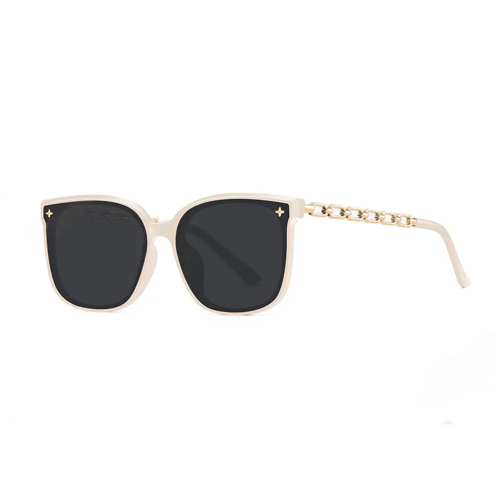 Women's Retro Box Sunglasses UV-Resistant Black - Image 9