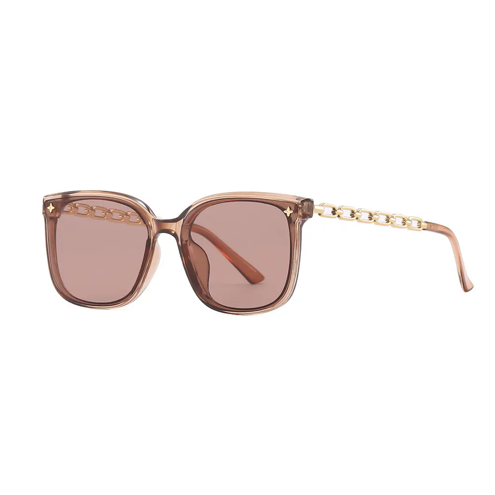Women's Retro Box Sunglasses UV-Resistant Black - Image 5