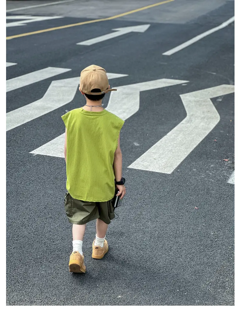 2025 Summer Boys Vest Pure Cotton Huzhou Zhili — feature 26