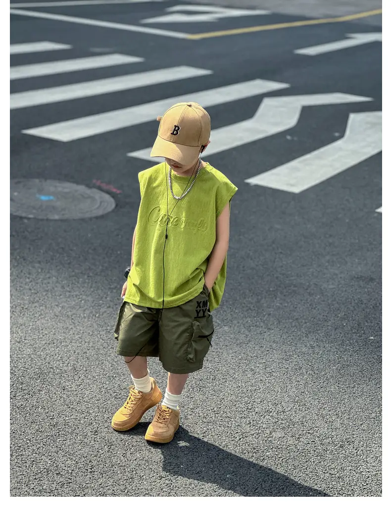 2025 Summer Boys Vest Pure Cotton Huzhou Zhili — feature 27