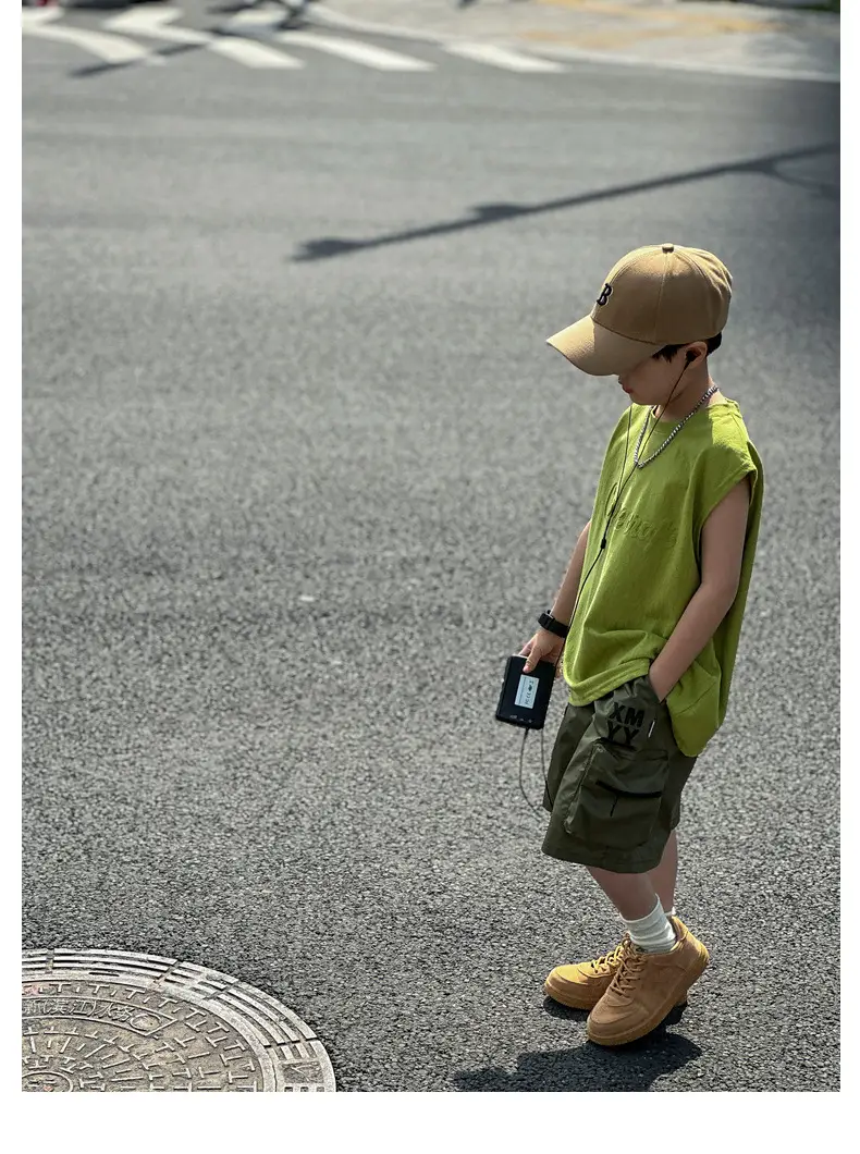 2025 Summer Boys Vest Pure Cotton Huzhou Zhili — feature 30