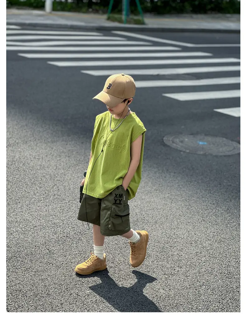 2025 Summer Boys Vest Pure Cotton Huzhou Zhili — feature 32