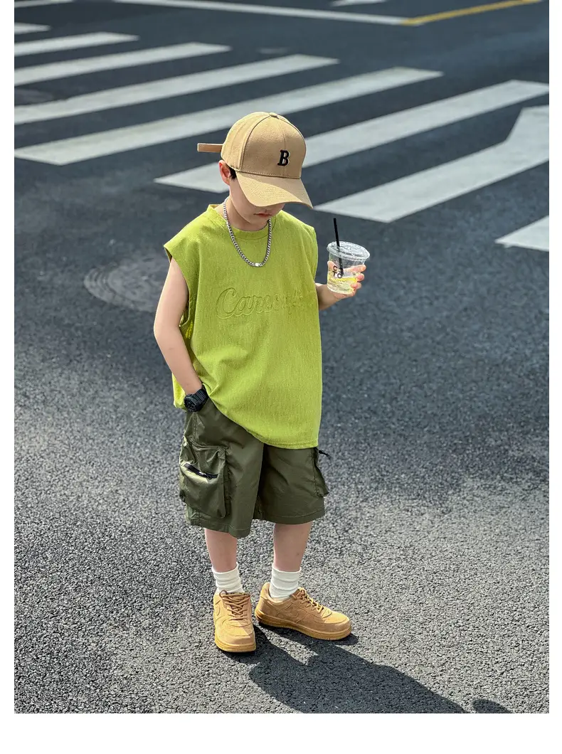 2025 Summer Boys Vest Pure Cotton Huzhou Zhili — feature 33