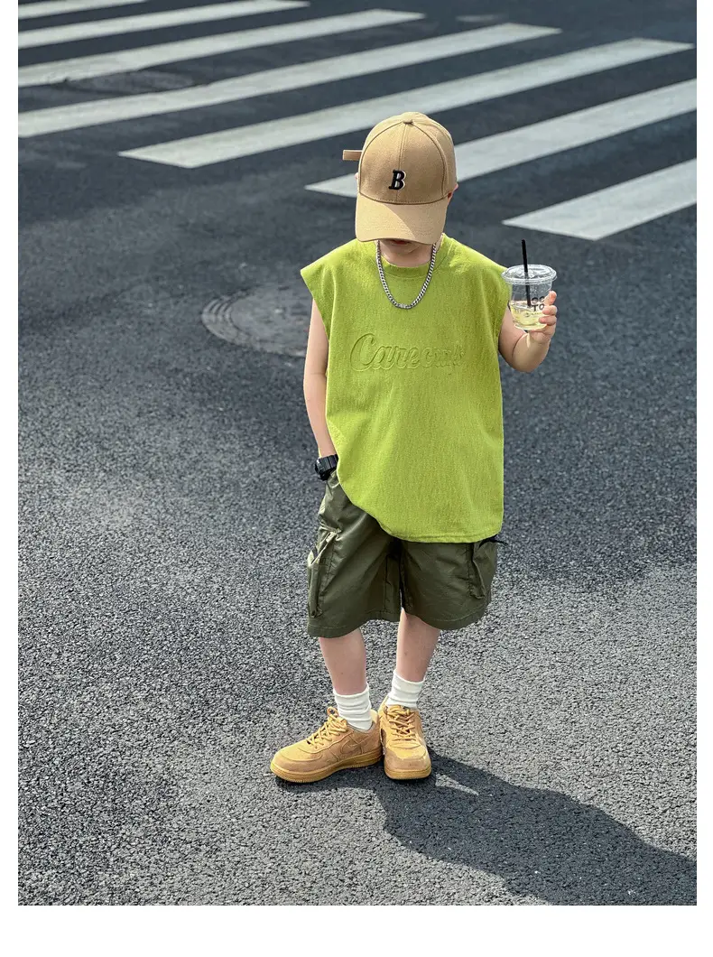 2025 Summer Boys Vest Pure Cotton Huzhou Zhili — feature 34