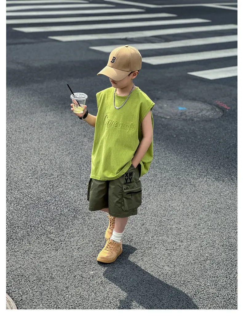2025 Summer Boys Vest Pure Cotton Huzhou Zhili — feature 35