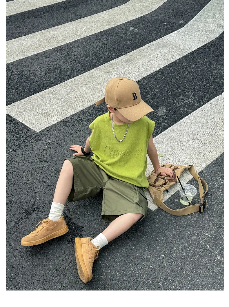 2025 Summer Boys Vest Pure Cotton Huzhou Zhili — feature 38