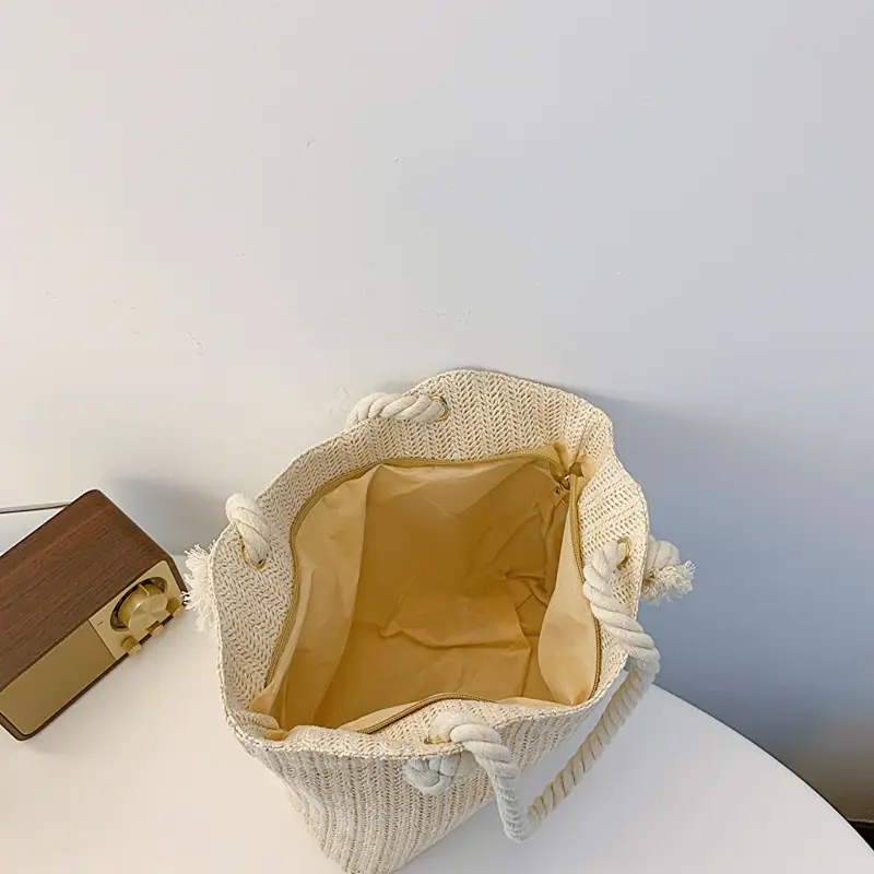 Portable Straw Woven Shoulder Bag New Summer Woven - Image 5