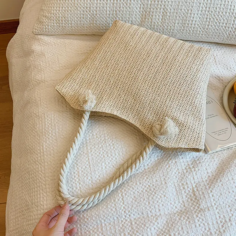 Portable Straw Woven Shoulder Bag New Summer Woven - Image 6