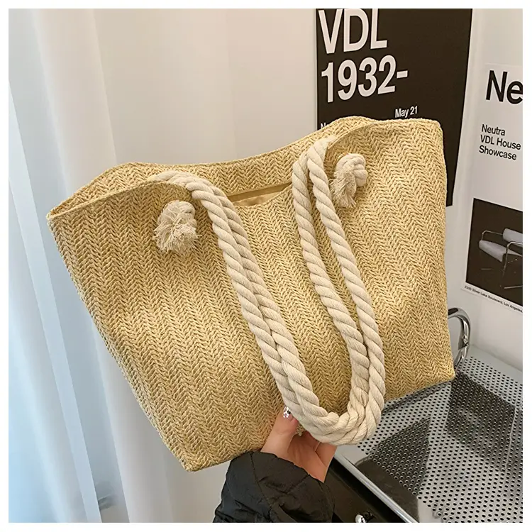 Portable Straw Woven Shoulder Bag New Summer Woven - Image 2