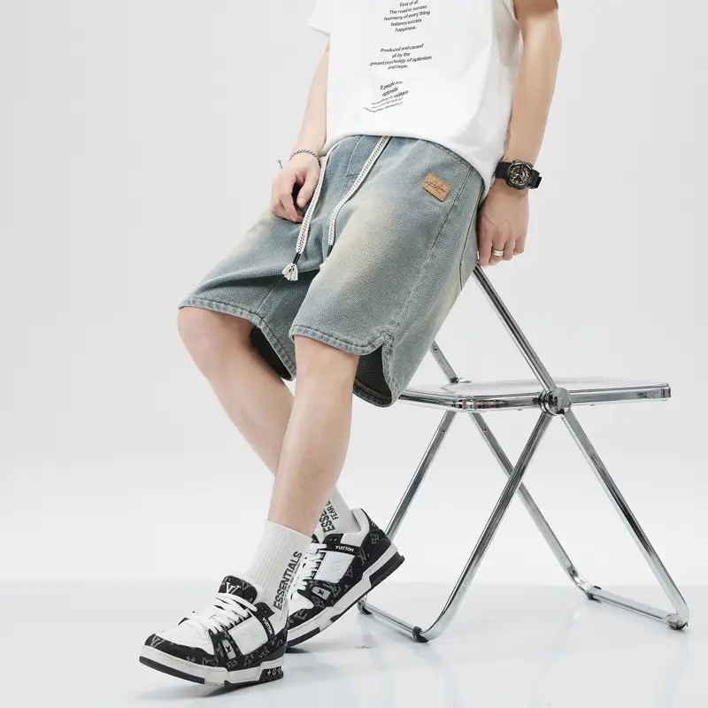 Men Denim Shorts Casual Mid-Length 2025 - Image 4