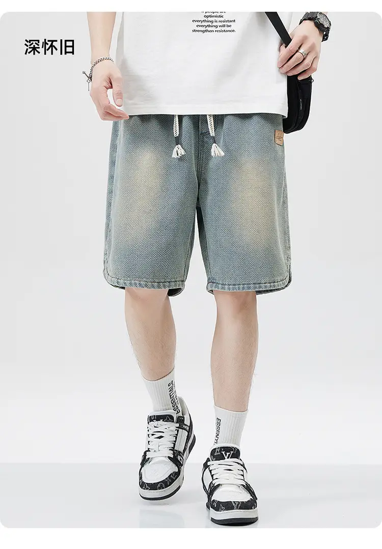 Men Denim Shorts Casual Mid-Length 2025 — feature 11