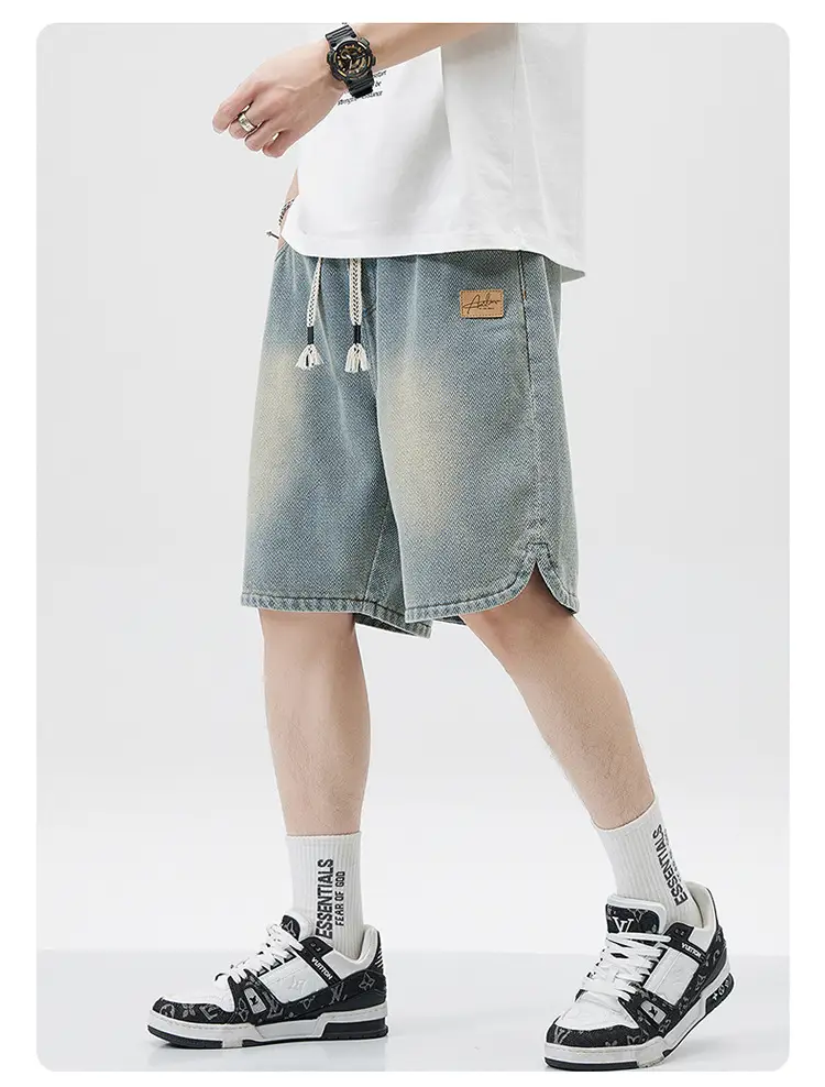 Men Denim Shorts Casual Mid-Length 2025 — feature 12