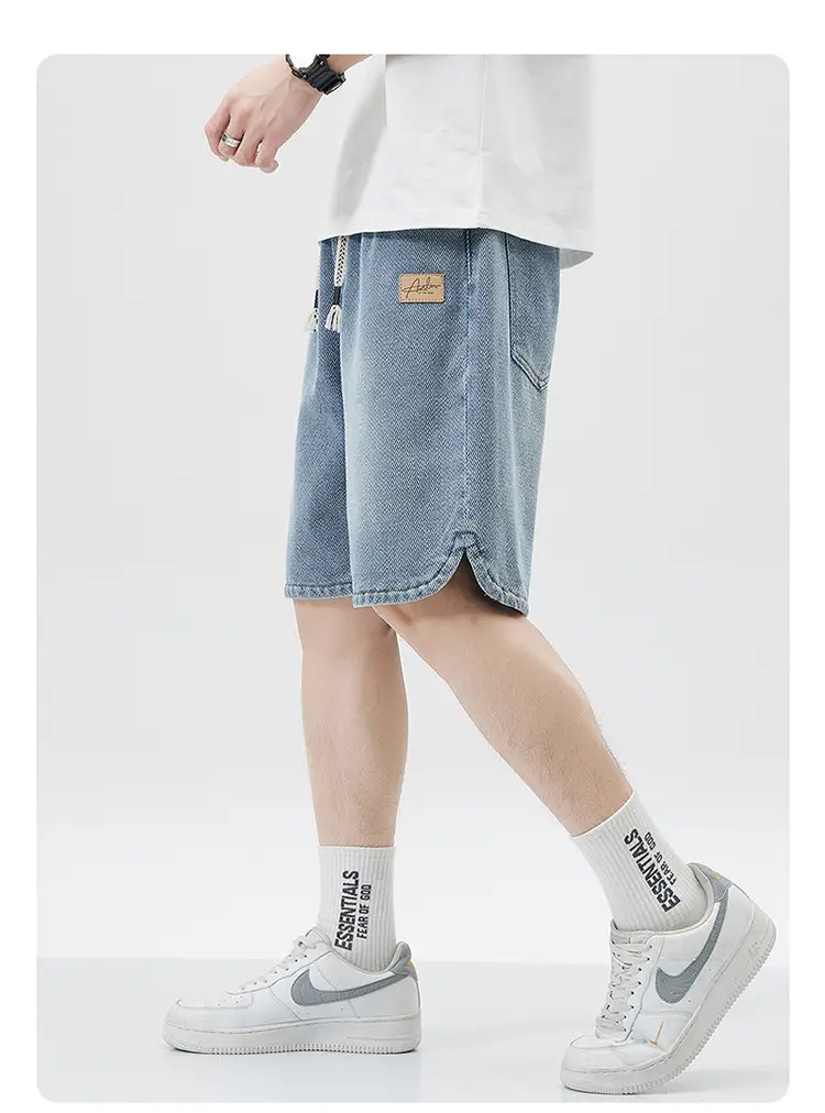 Men Denim Shorts Casual Mid-Length 2025 — feature 8