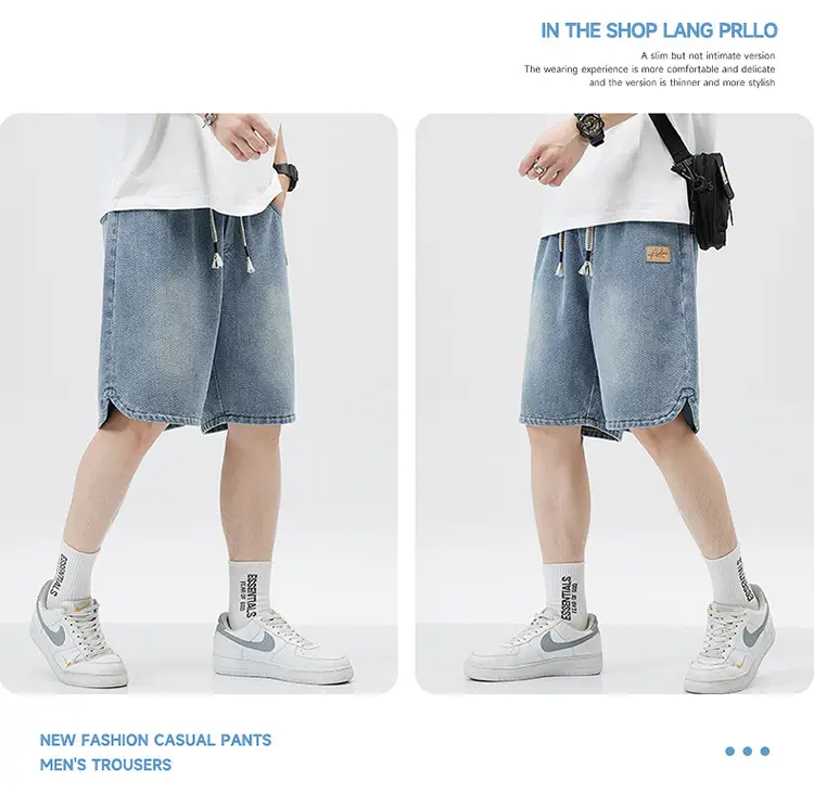 Men Denim Shorts Casual Mid-Length 2025 — feature 9