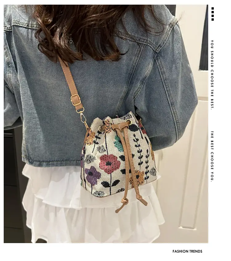 Ethnic Drawstring Bag for Women 2024 New Style — feature 1