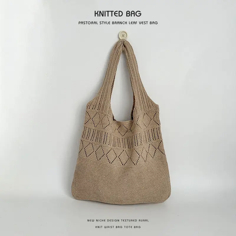 Hollow Knitted Women's Tote Bag Set of 3