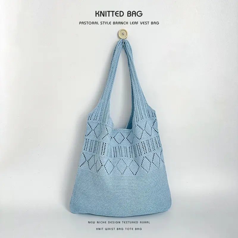 Hollow Knitted Women's Tote Bag Set of 3