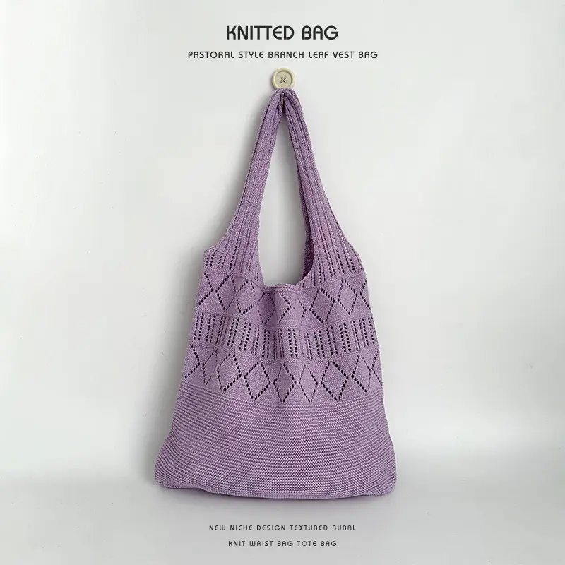 Hollow Knitted Women's Tote Bag Set of 3