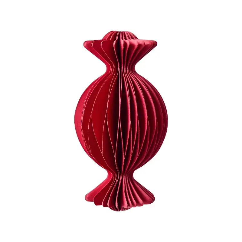 Red Origami Christmas Pendant 10x11cm 17g - Image 19