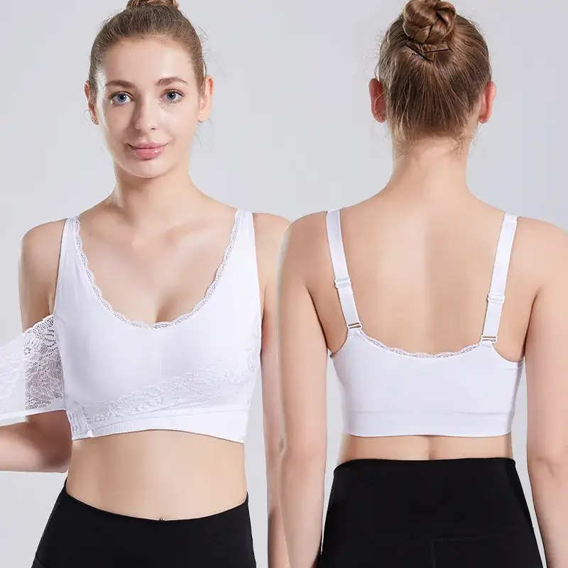 Lace Push Up Bra No Steel Rings Plus Size Adjustable