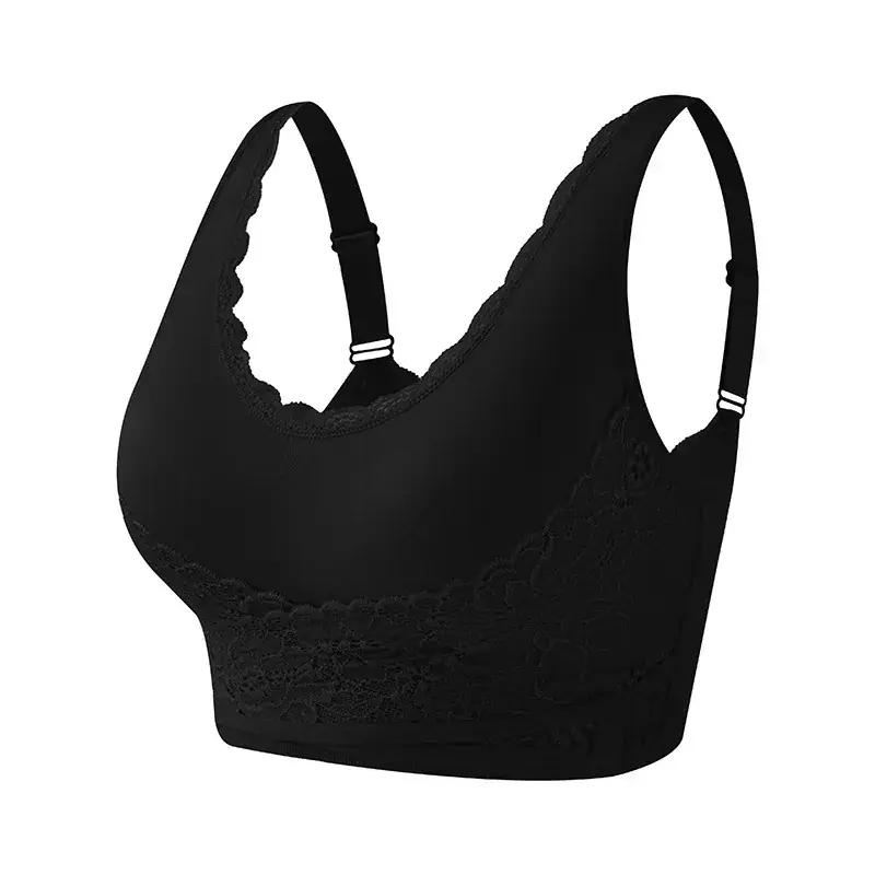 Lace Push Up Bra No Steel Rings Plus Size Adjustable
