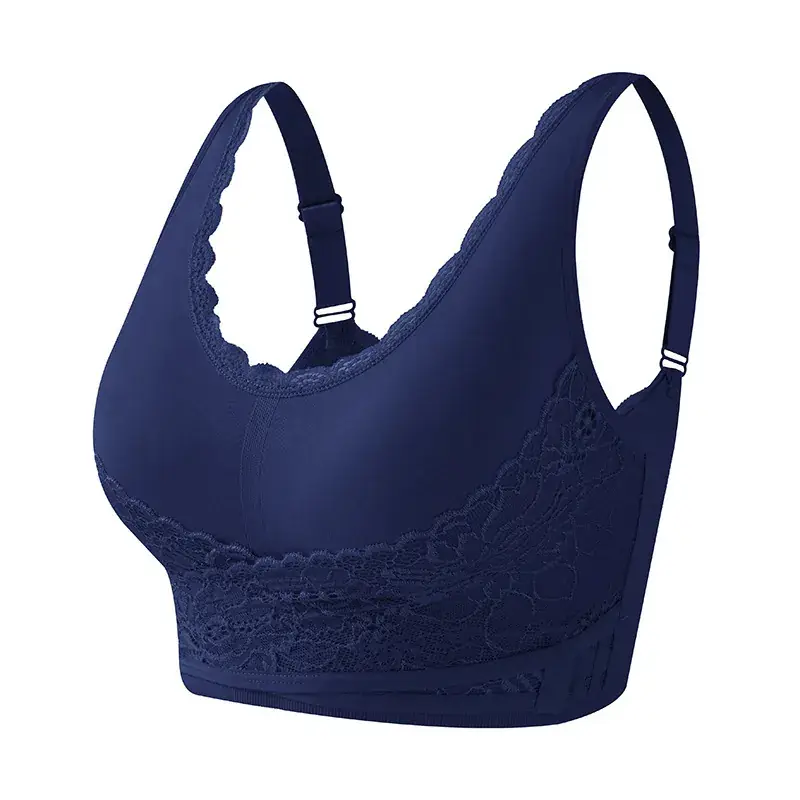 Lace Push Up Bra No Steel Rings Plus Size Adjustable