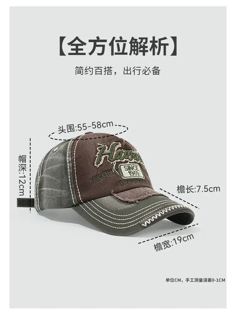 American Letter Baseball Caps Men Street Fashion Cool Color-matching — feature 5