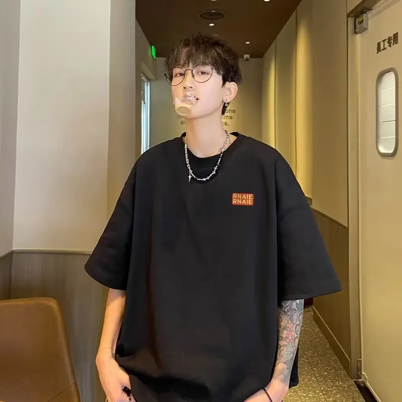 Men's 260g Heavy White T-Shirt with "NUE FASHION" Logo