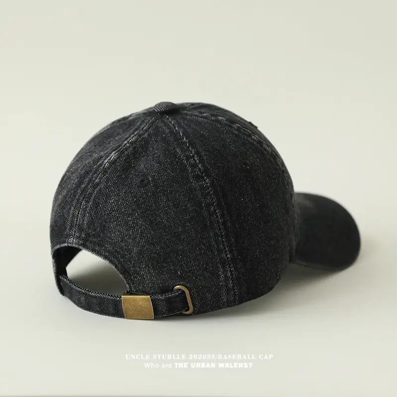 Stubble California Wash Denim Baseball Cap Men Women — feature 14