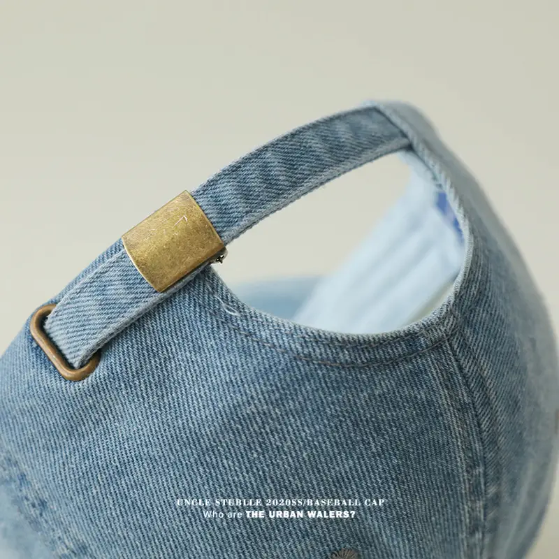 Stubble California Wash Denim Baseball Cap Men Women — feature 7