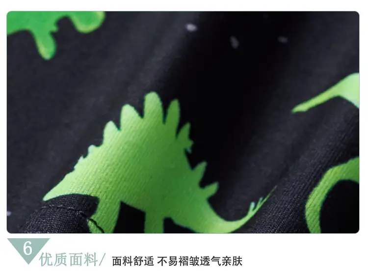 2025 Boys Dinosaur T-Shirt Cartoon Print Summer Wear — feature 15