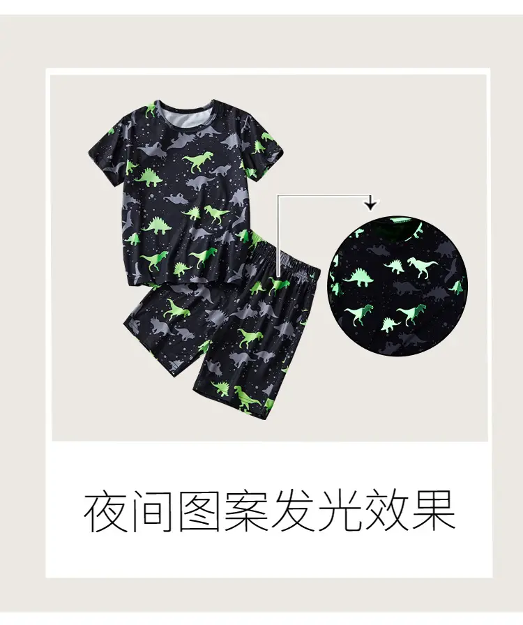 2025 Boys Dinosaur T-Shirt Cartoon Print Summer Wear — feature 8