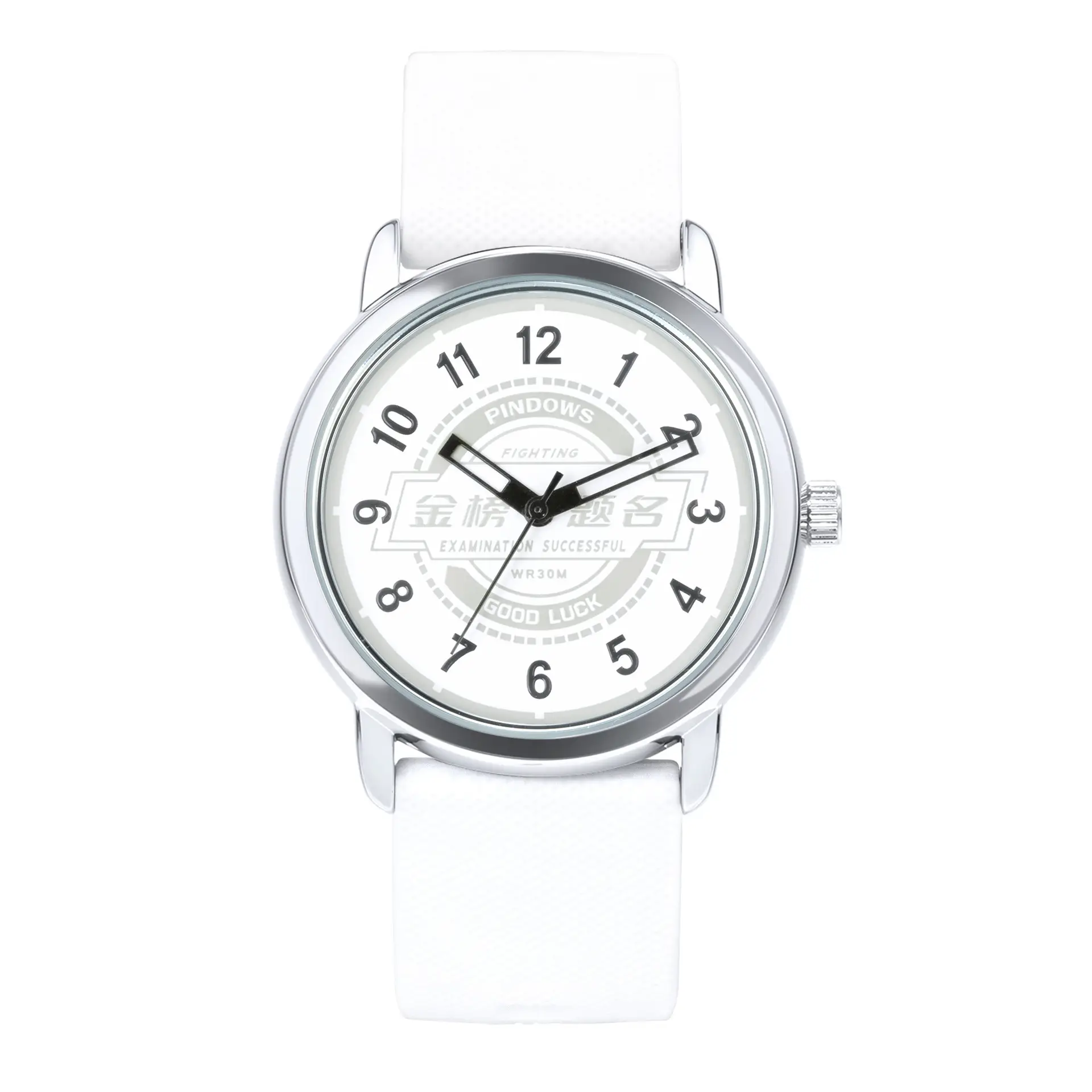 Men Black Silicone Analog Watch with Digital Display - Image 5